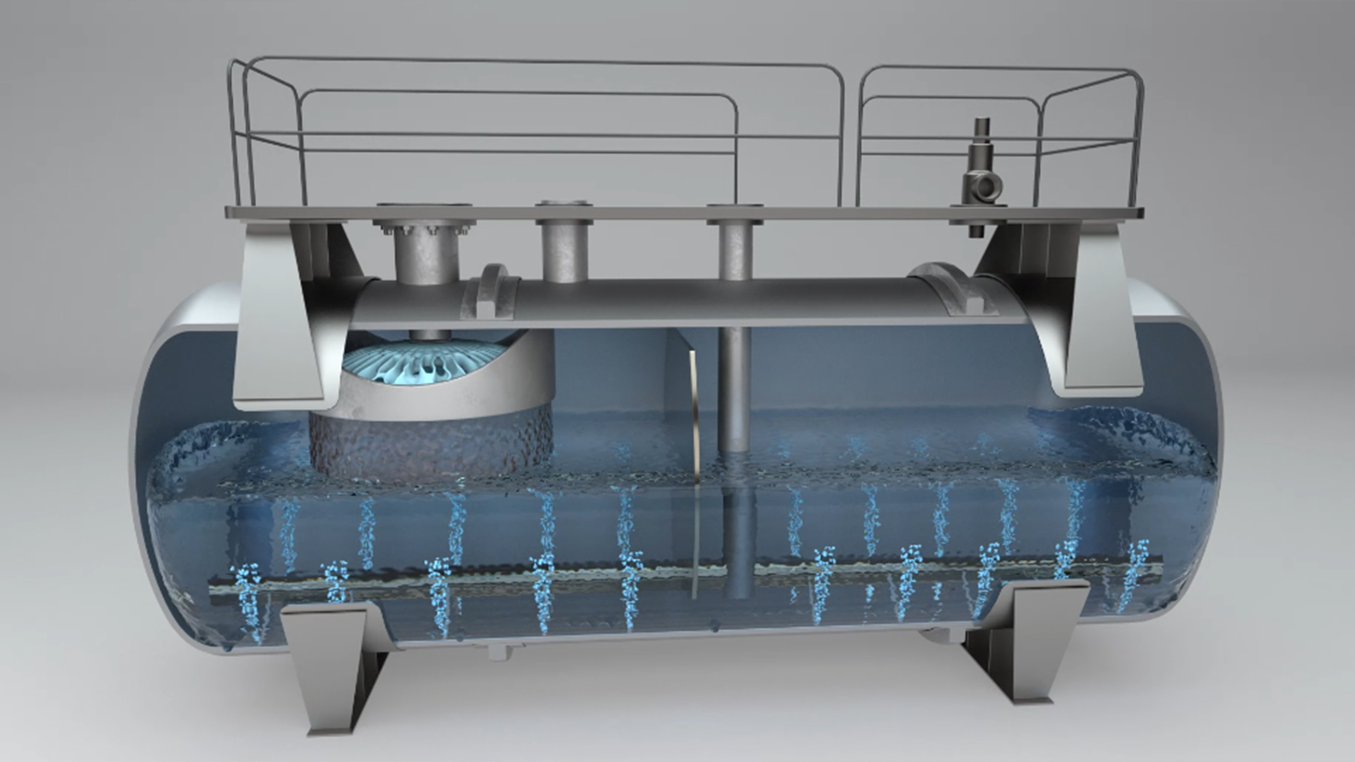 The spray-type deaerator